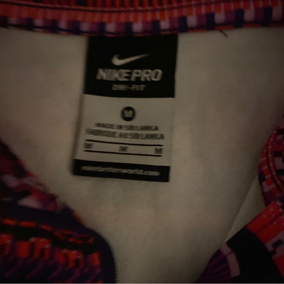 Nike Pro Womens Top Dri Fit Sz M Preowned - Picture 4 of 4